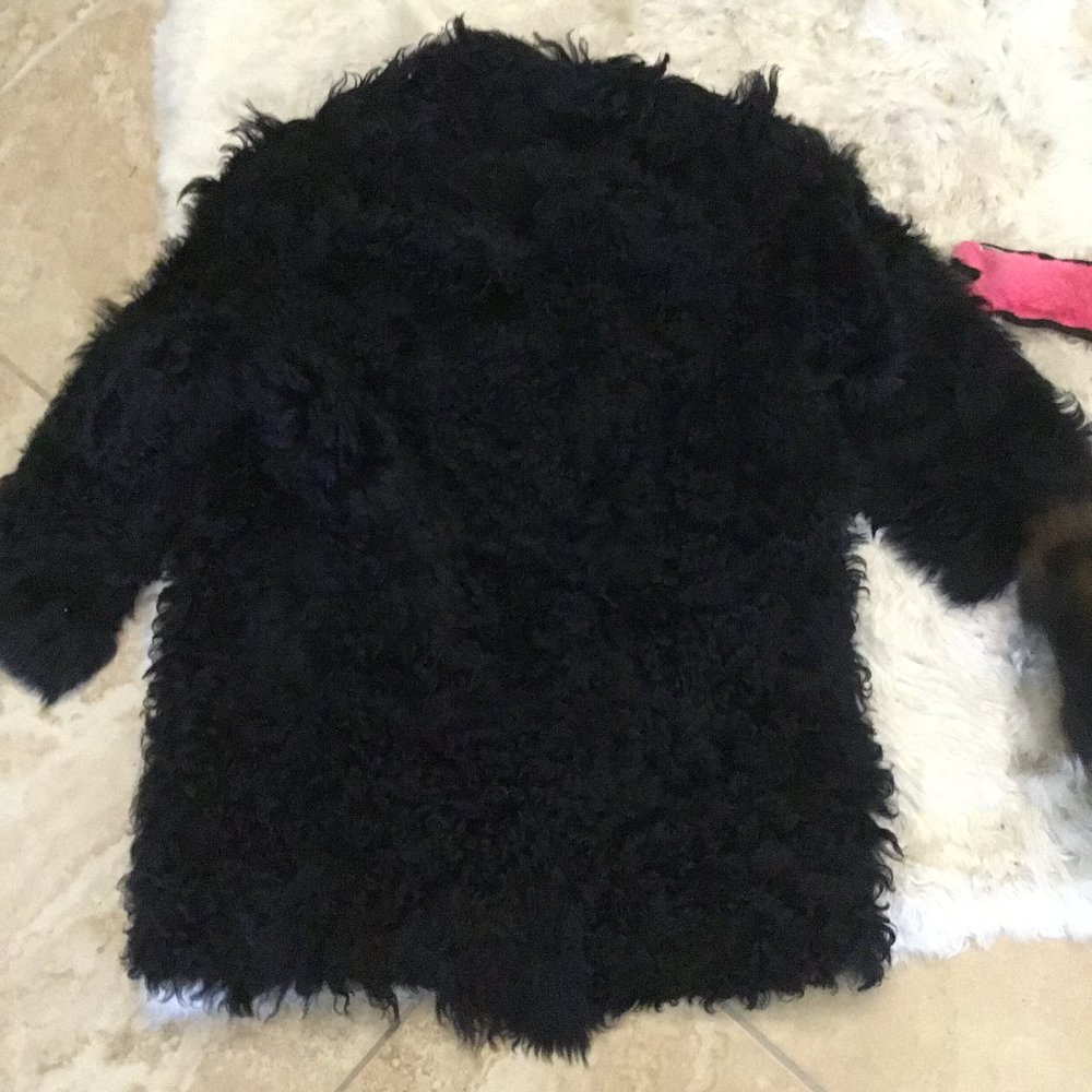 Karl Donoghue long hair  shearling jacket size M New Oversized fit $3500.00
